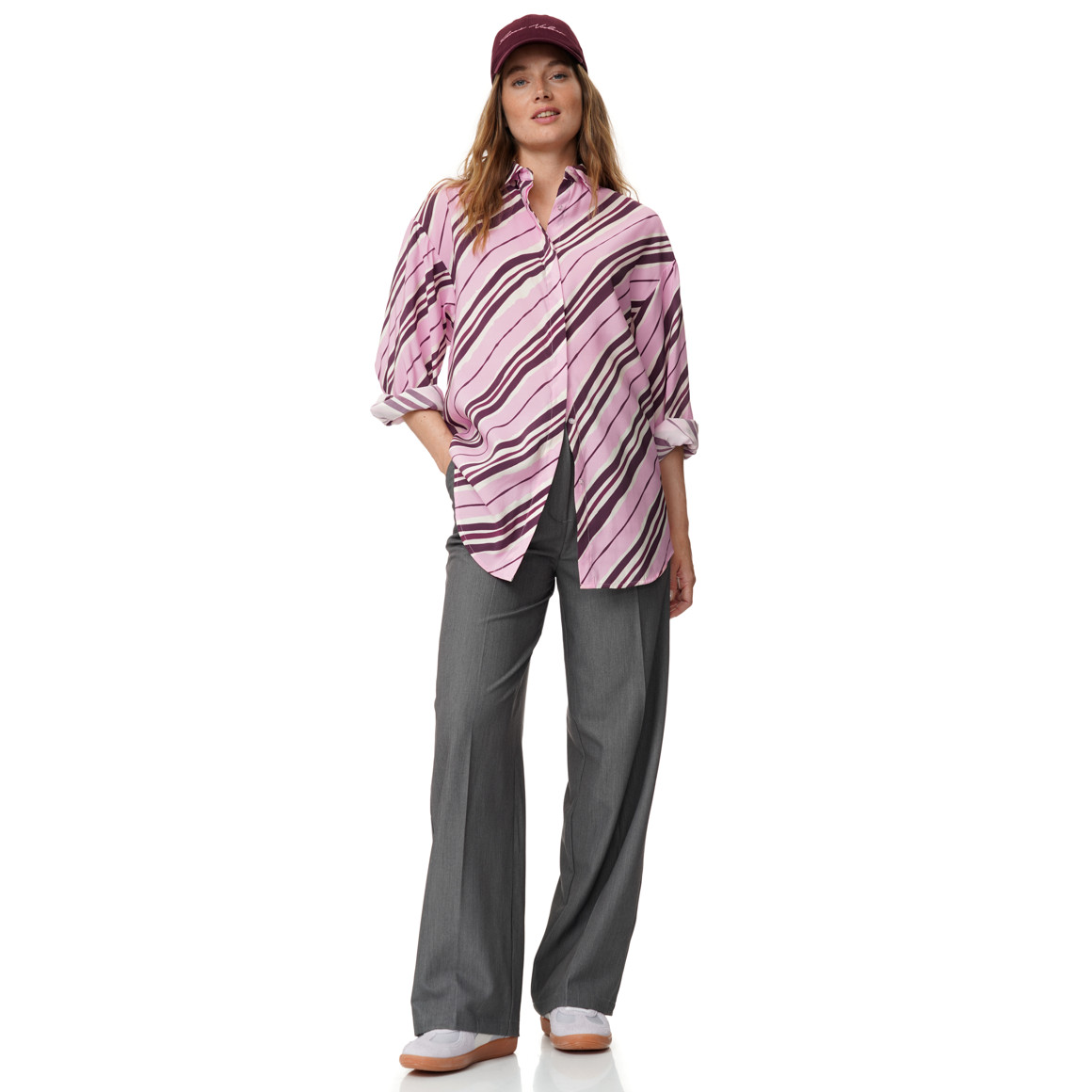 Damen Bluse in Hemd-Optik