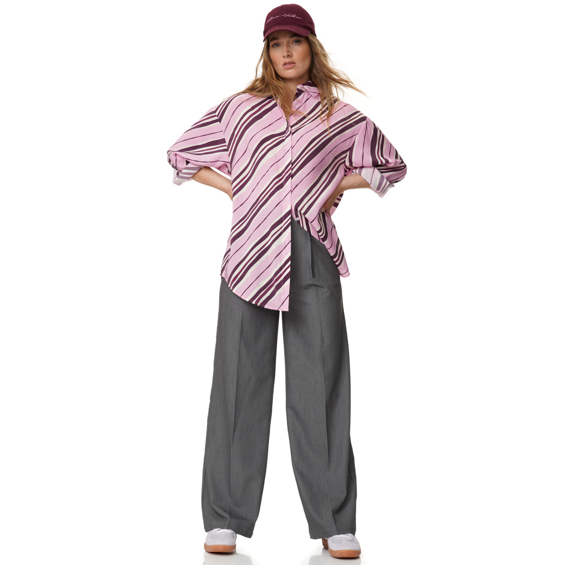Damen Bluse in Hemd-Optik