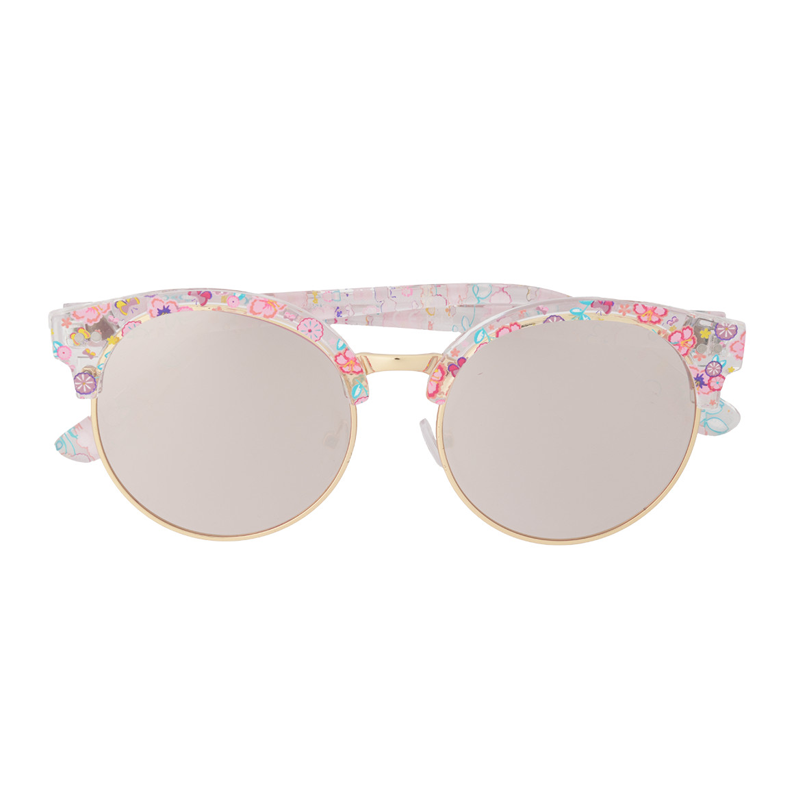 Mädchen Sonnenbrille mit Blumen-Motiven