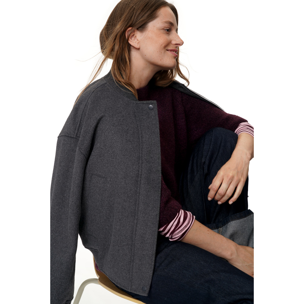 Damen Blouson mit Woll-Anteil