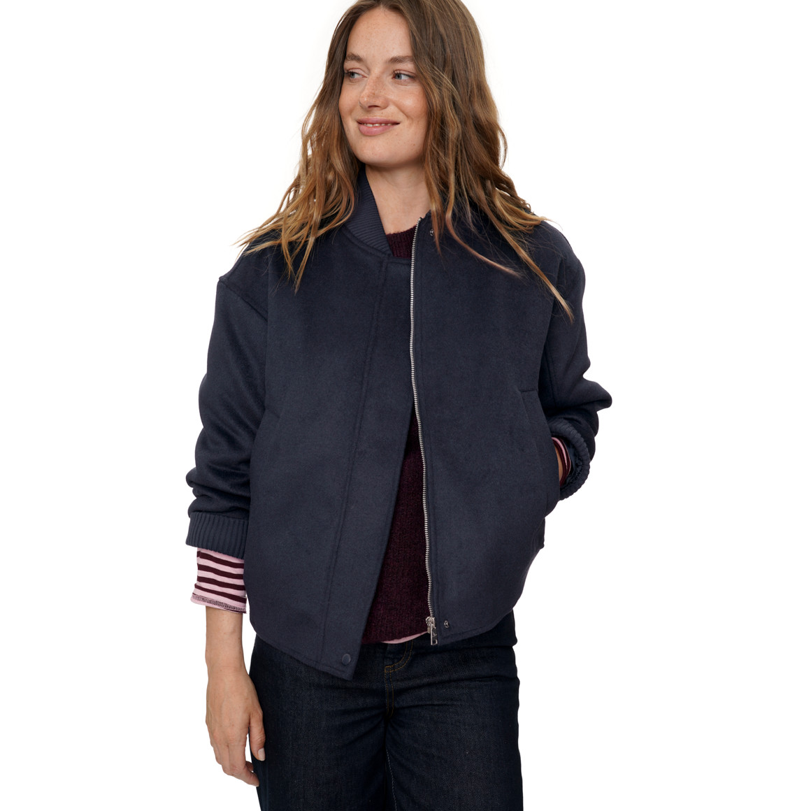 Damen Blouson mit Woll-Anteil