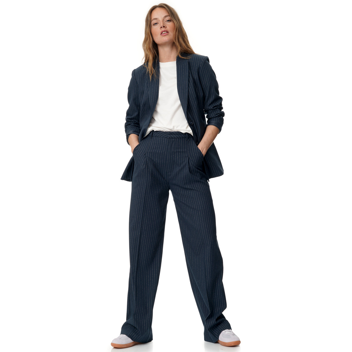 Damen Blazer mit Nadelstreifen