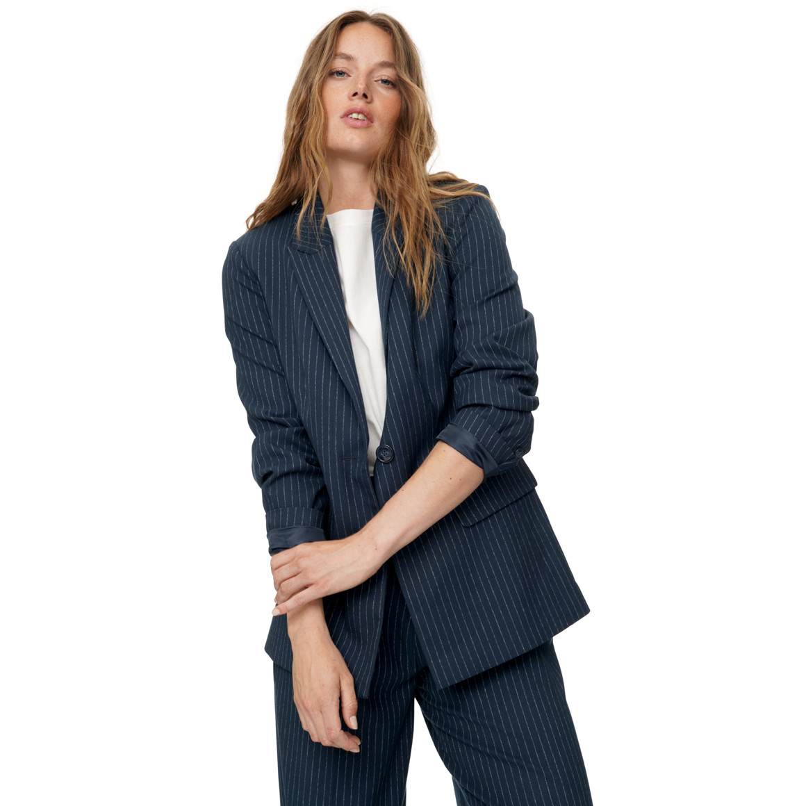 Damen Blazer mit Nadelstreifen