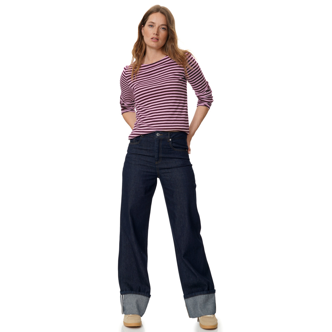 Damen Wide-Leg-Jeans aus Bio-Baumwolle