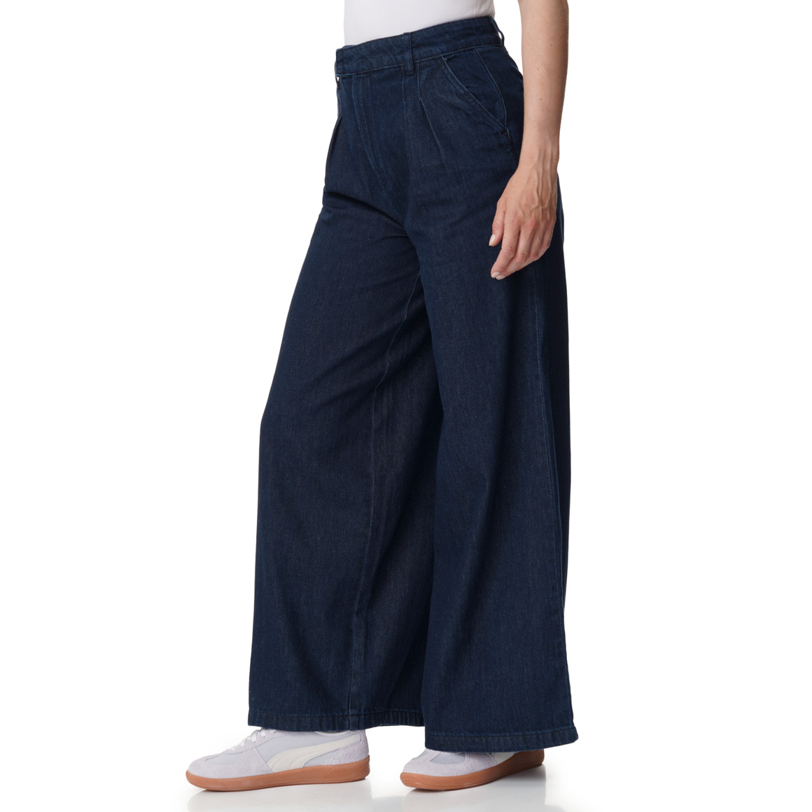 Damen Wide-Leg-Jeans aus Bio-Baumwolle