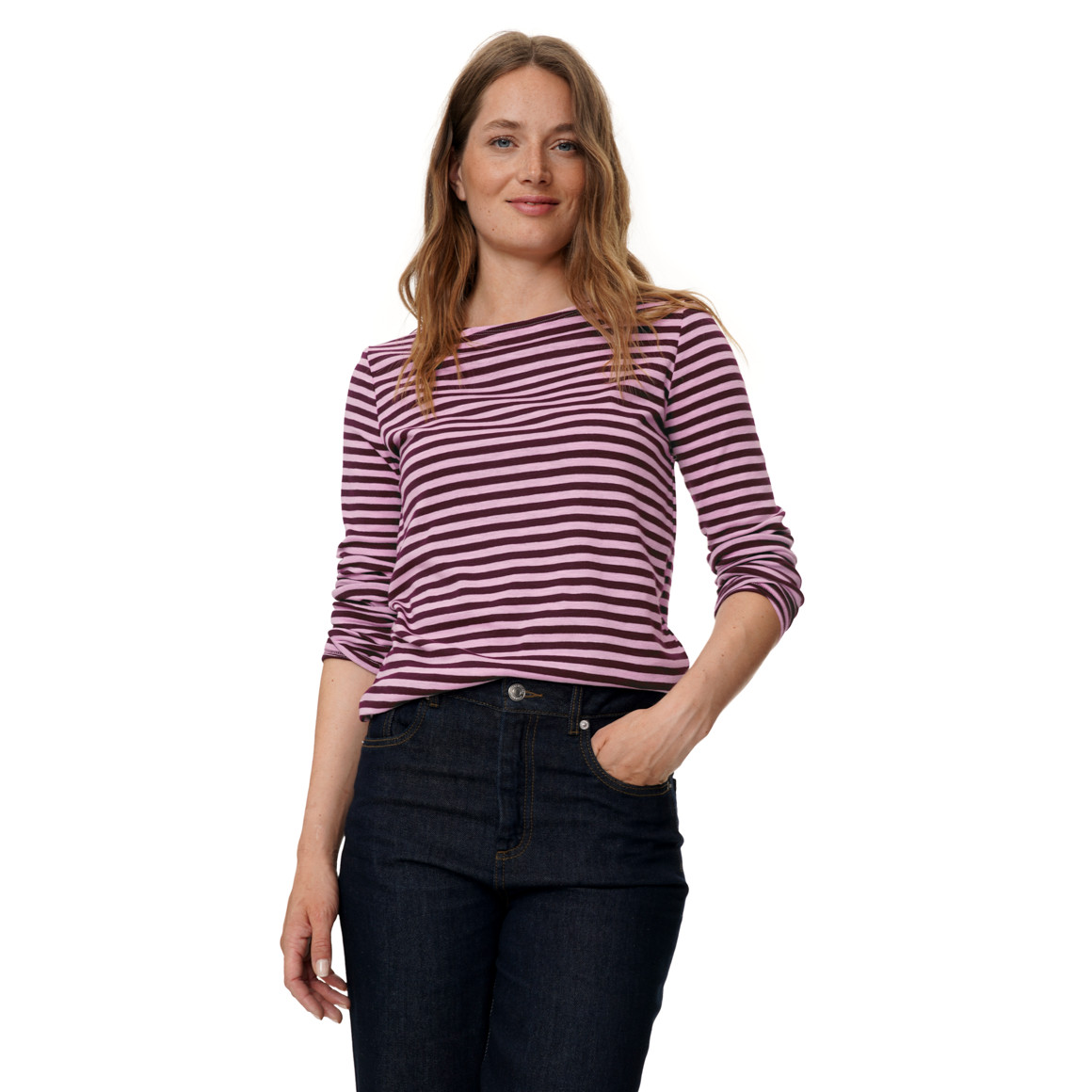 Damen Langarmshirt im Streifen-Look