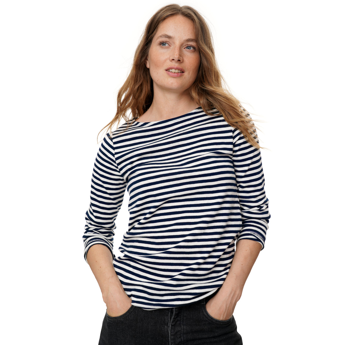 Damen Langarmshirt im Streifen-Look
