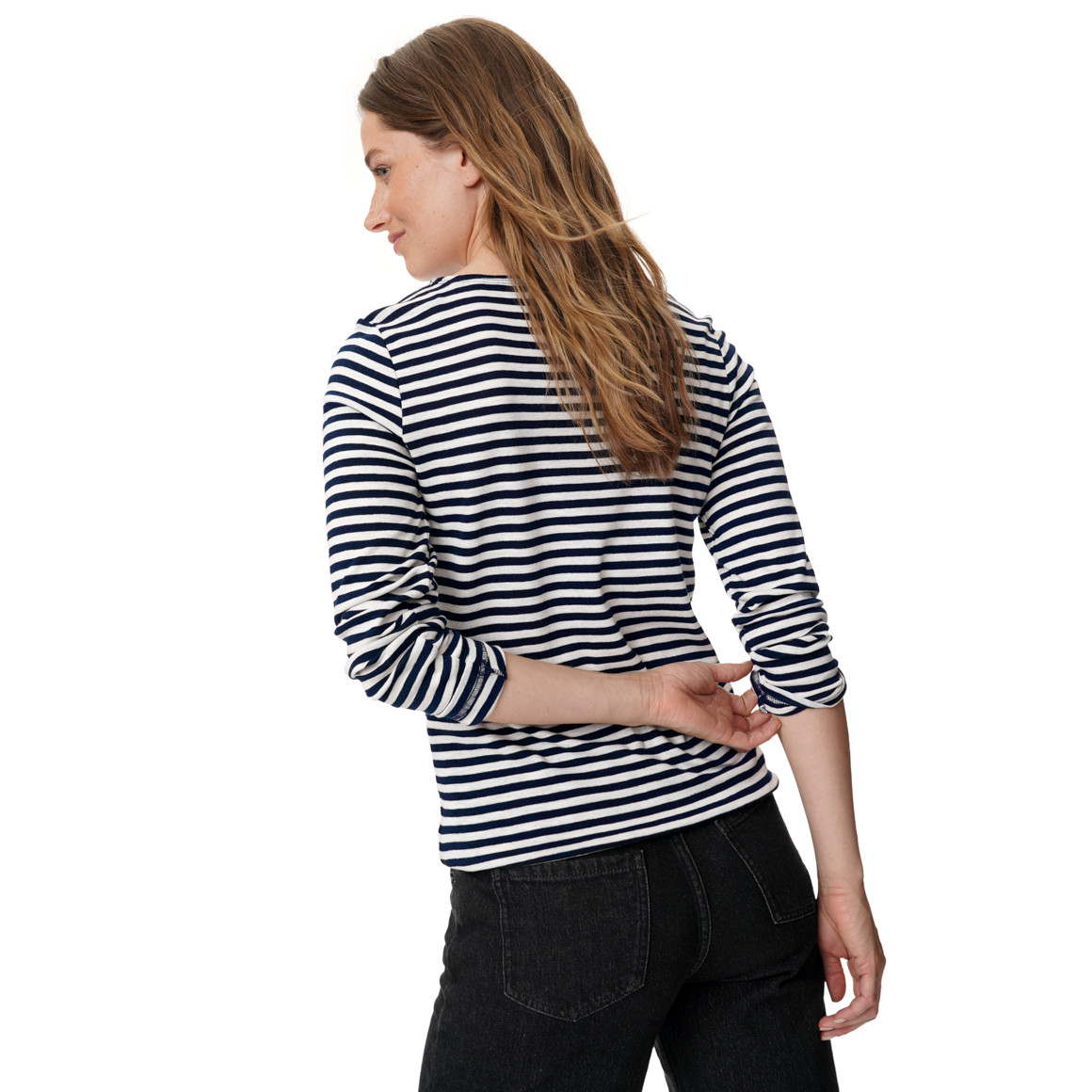 Damen Langarmshirt im Streifen-Look