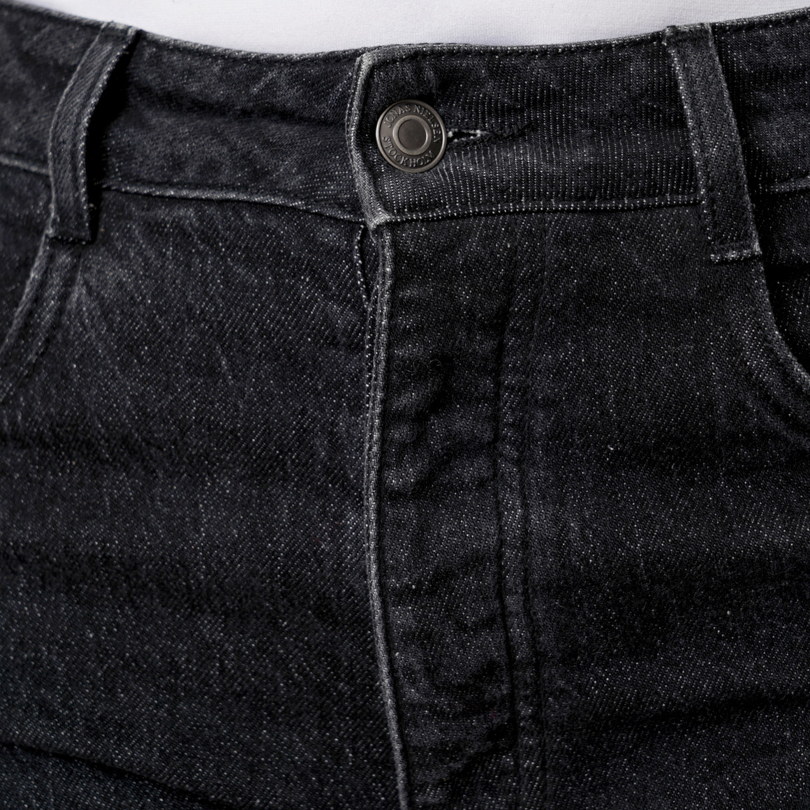 Damen Straight-Jeans mit weitem Bein