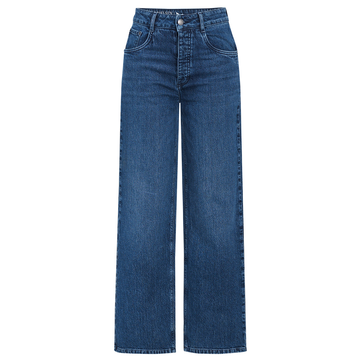 Damen Straight-Jeans mit weitem Bein
