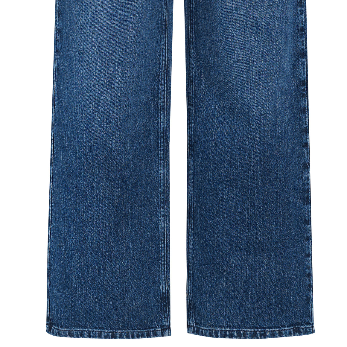 Damen Straight-Jeans mit weitem Bein