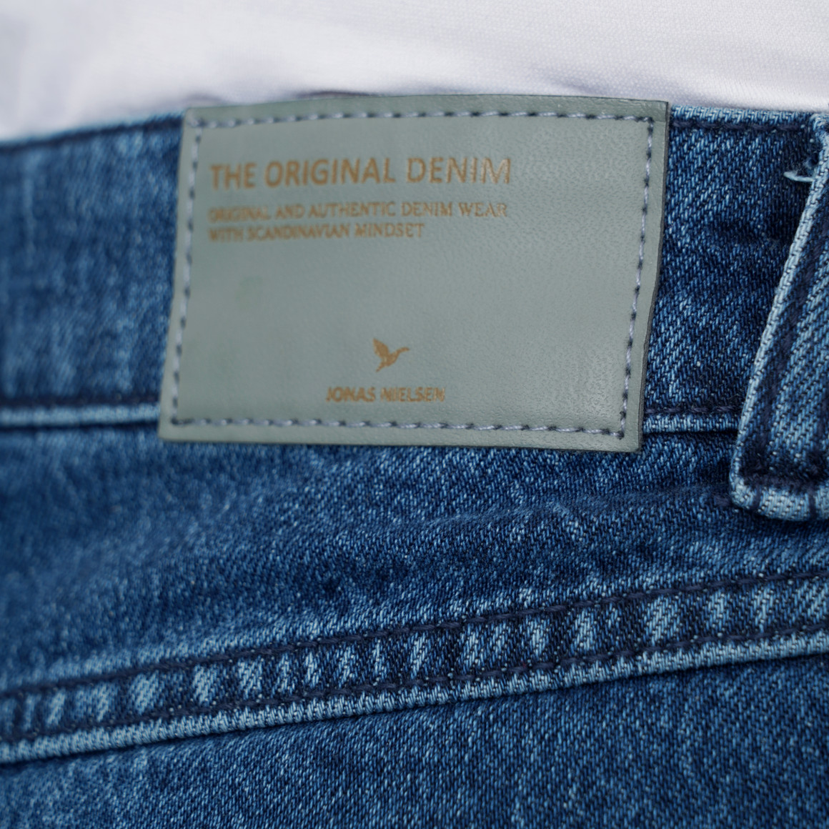 Damen Straight-Jeans mit weitem Bein