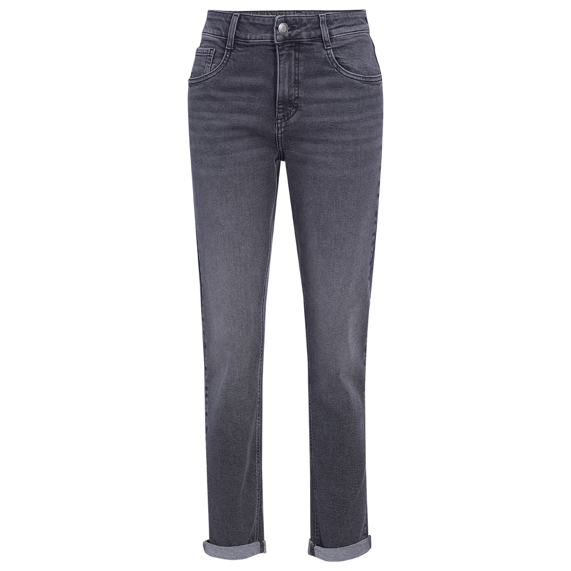 Damen Mom-Jeans mit Used-Waschung