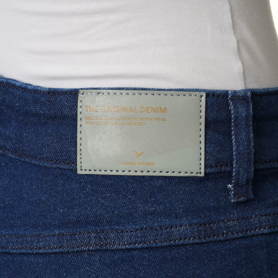 Dames mom-jeans met used-wassing