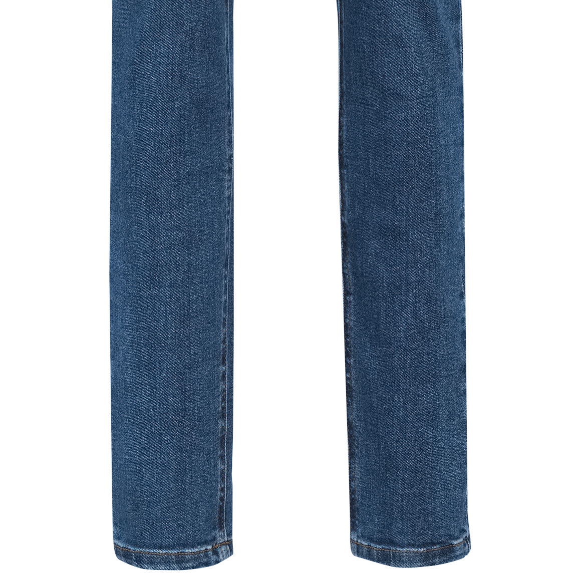 Damen Straight-Jeans mit Used-Waschung