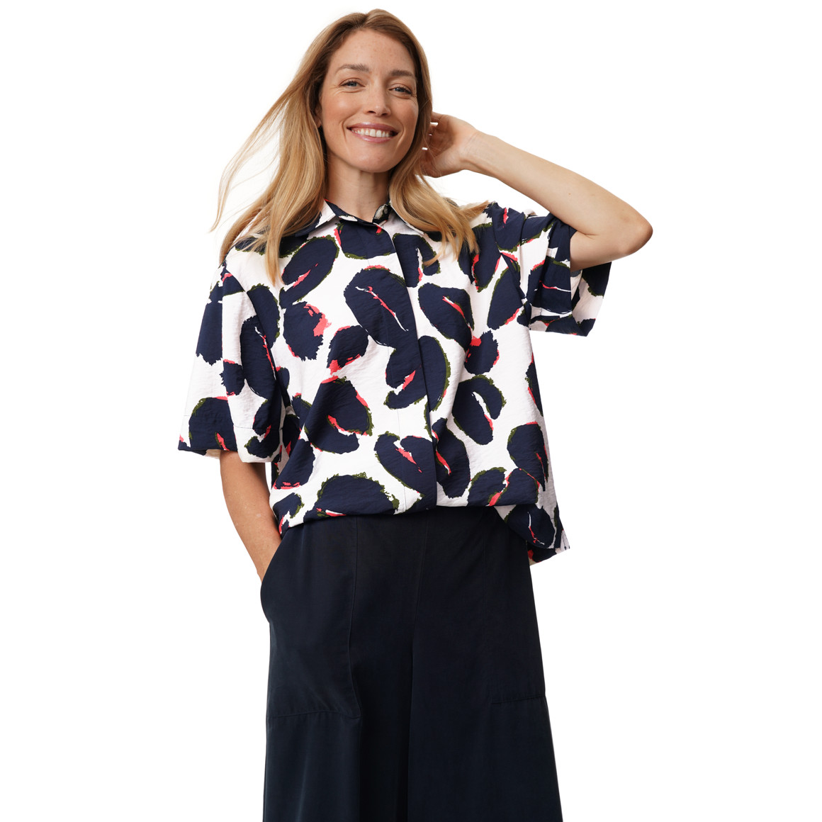 Damen Bluse mit Allover-Muster