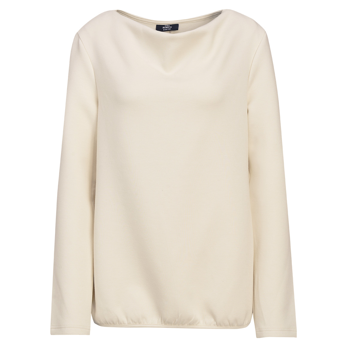 Damen Sweatshirt mit Wasserfallkragen
