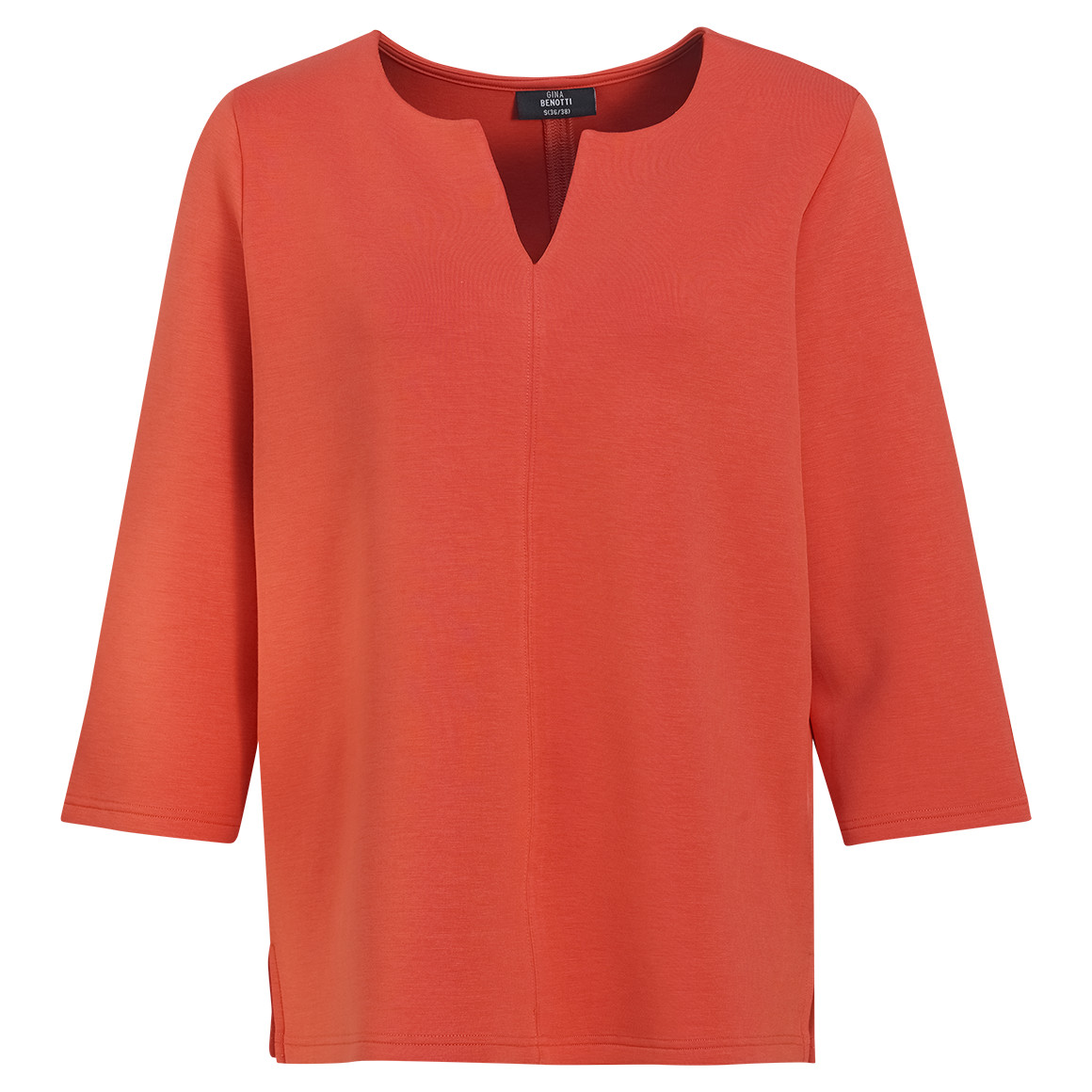 Damen Sweatshirt mit V-Ausschnitt