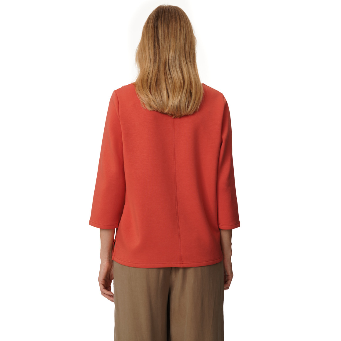 Damen Sweatshirt mit V-Ausschnitt