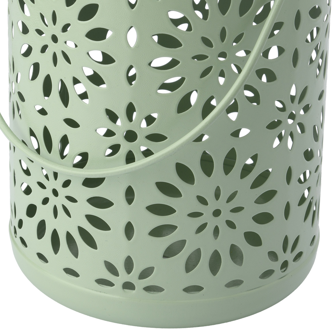 Solarlampe mit Blüten-Muster