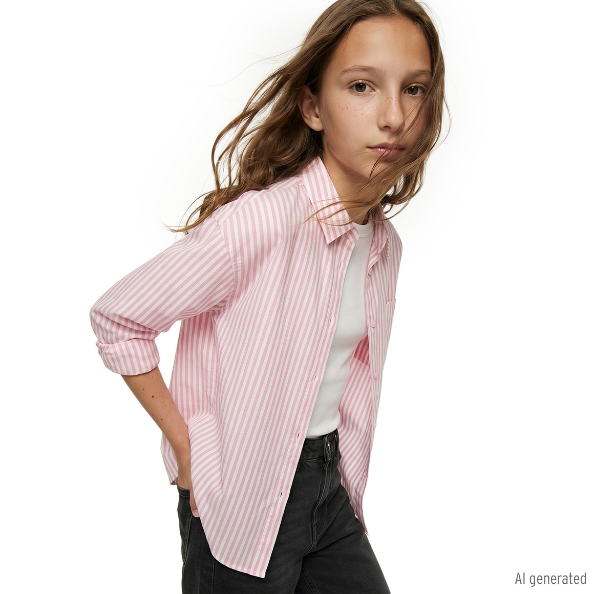 Mädchen Bluse und T-Shirt im Set