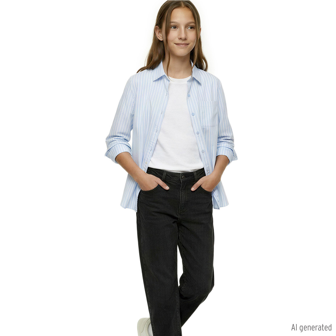 Mädchen Bluse und T-Shirt im Set