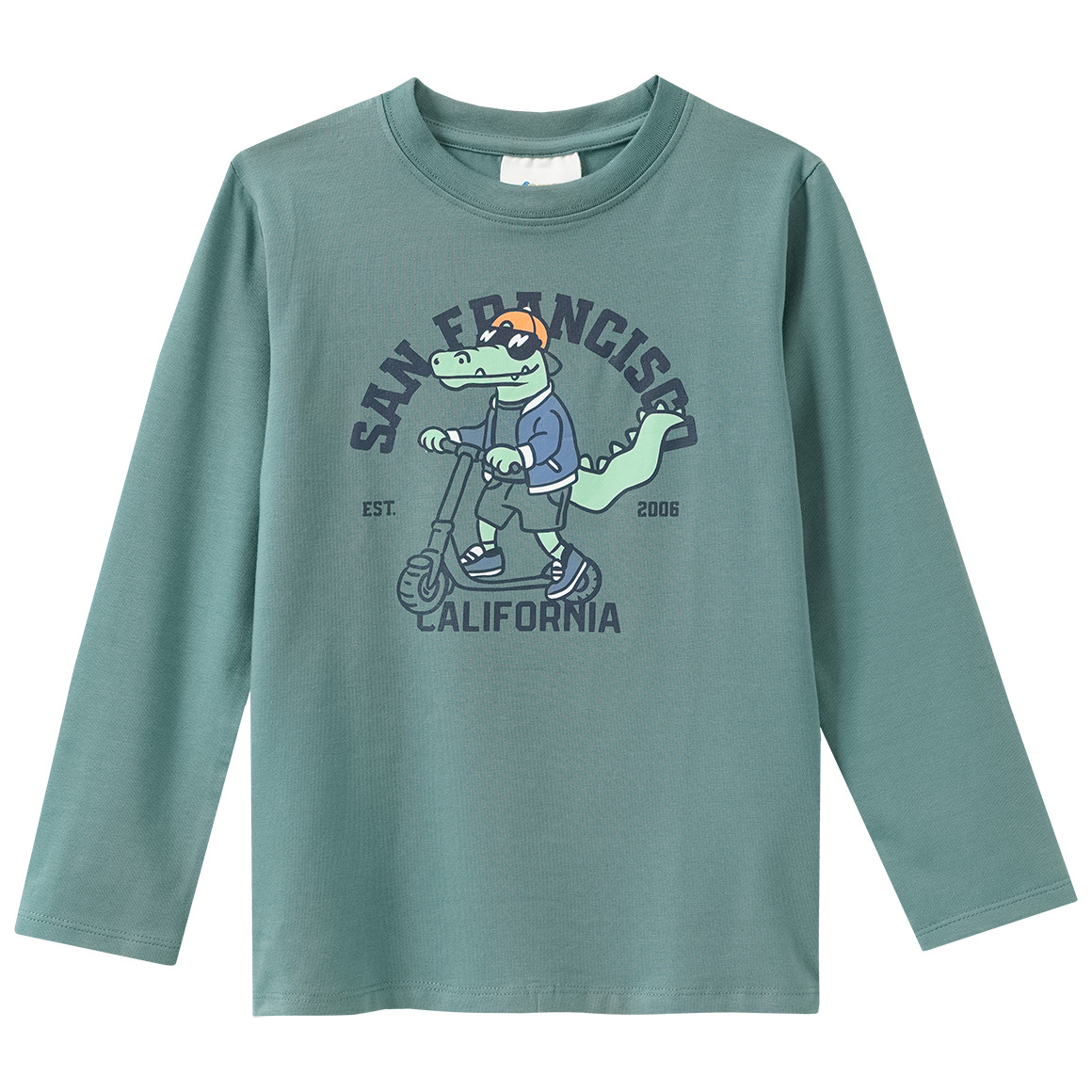 2 Jungen Langarmshirts mit Print