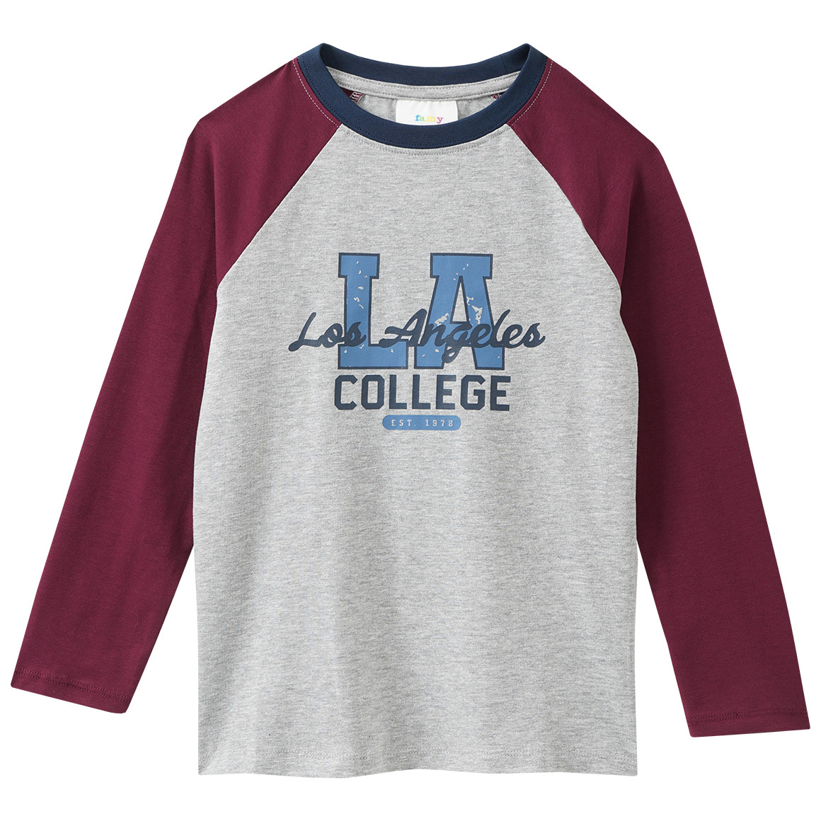 2 Jungen Langarmshirts mit Raglanärmeln