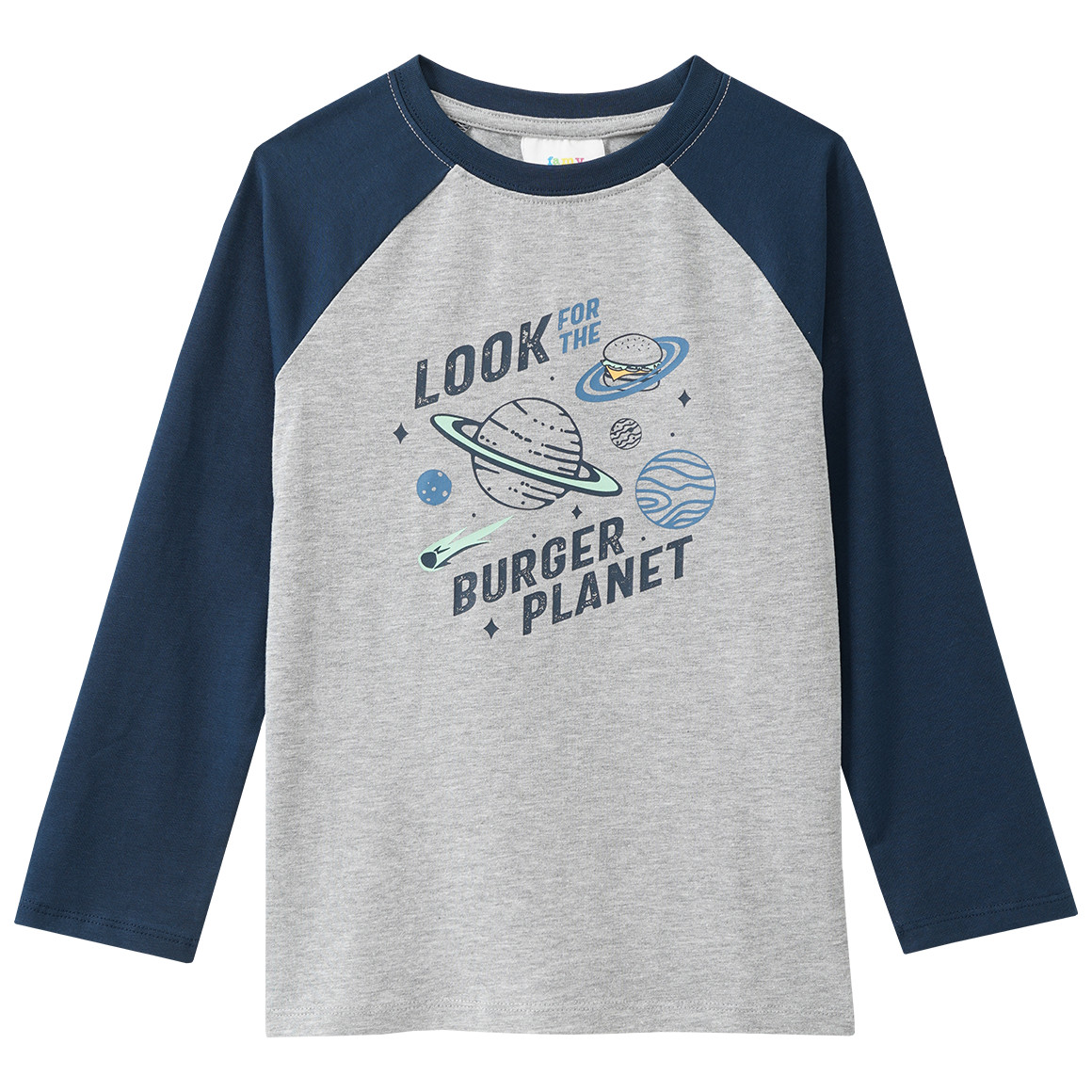 2 Jungen Langarmshirts mit Raglanärmeln