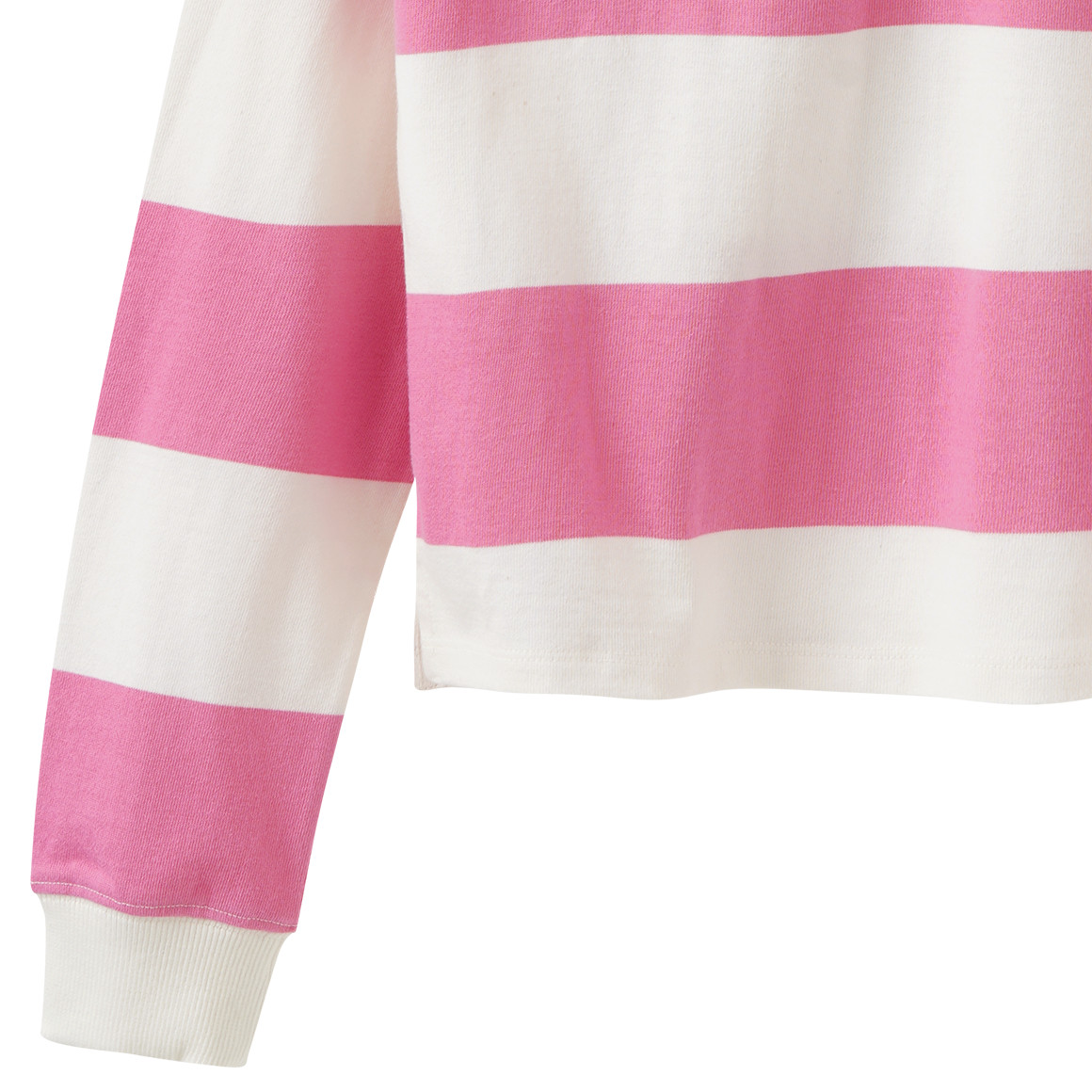 Mädchen Poloshirt mit Blockstreifen