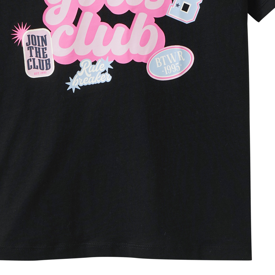 Mädchen T-Shirt mit Neon-Print