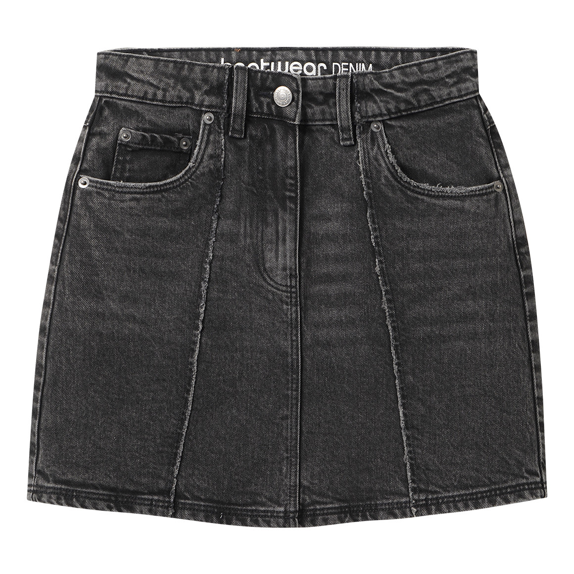 Mädchen Jeansrock im Used-Look