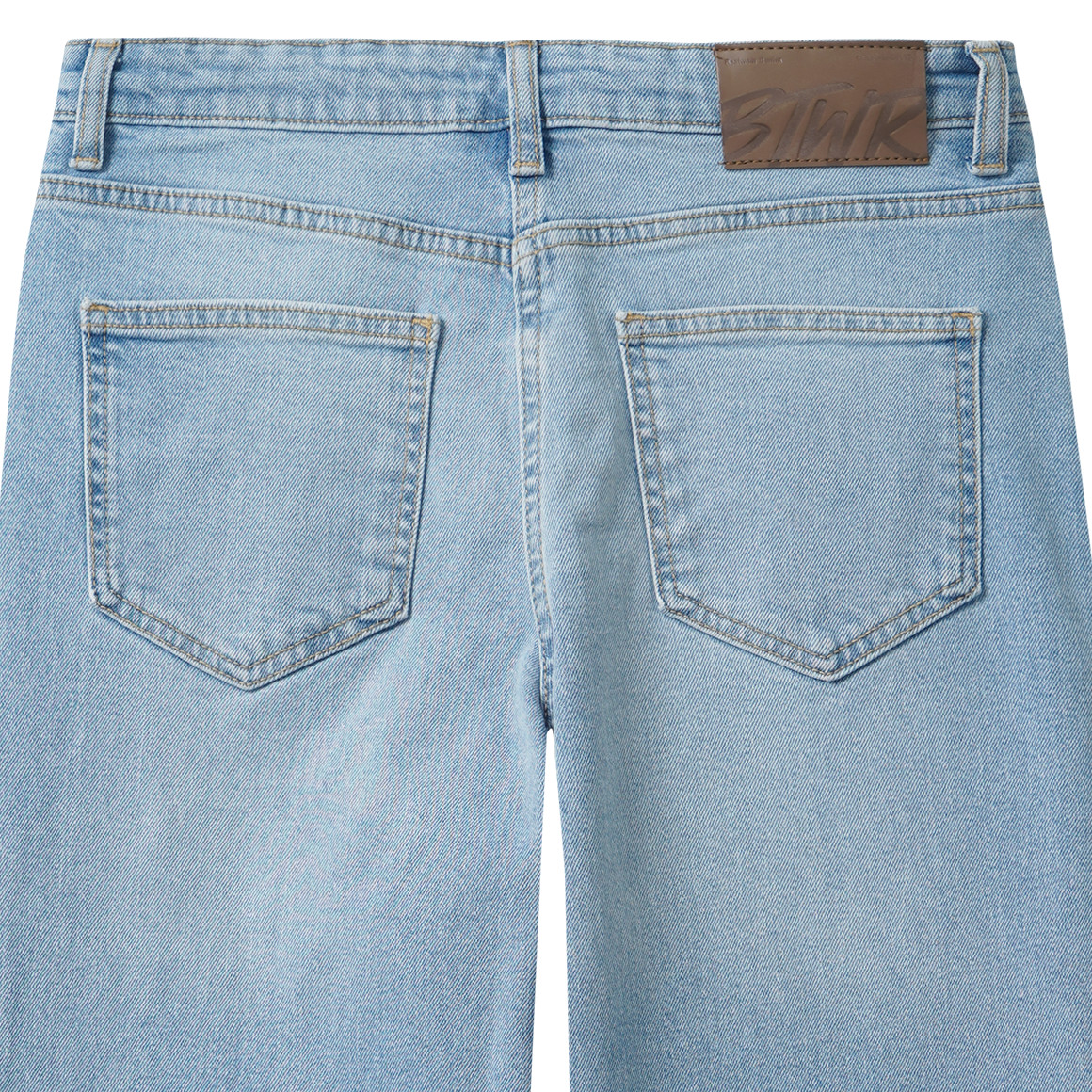 Mädchen Wide-Leg-Jeans mit verstellbarem Bund