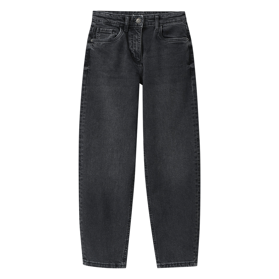 Mädchen Mom-Fit-Jeans mit verstellbarem Bund