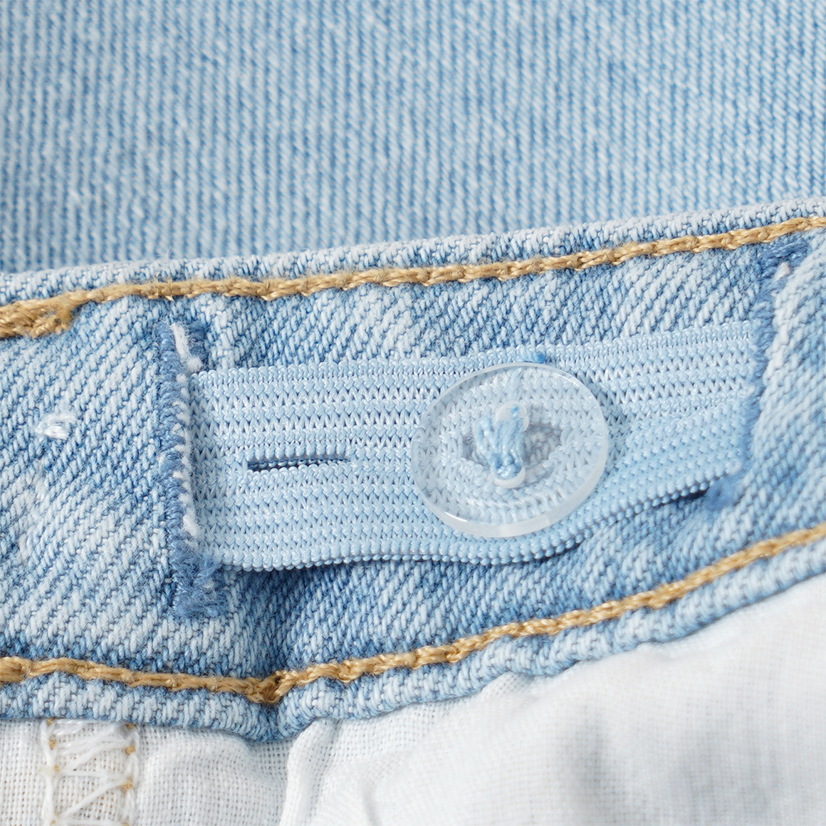 Mädchen Mom-Fit-Jeans mit verstellbarem Bund
