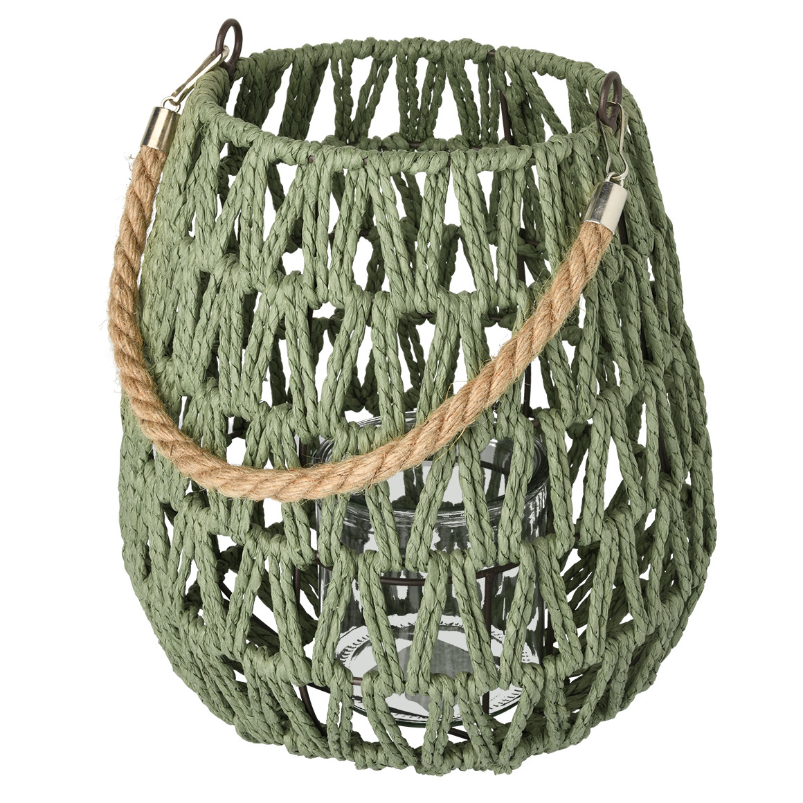 Laterne mit Glas-Einsatz