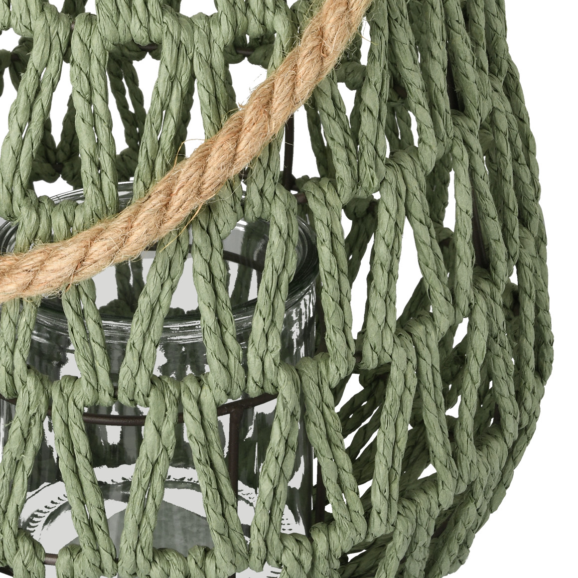 Laterne mit Glas-Einsatz