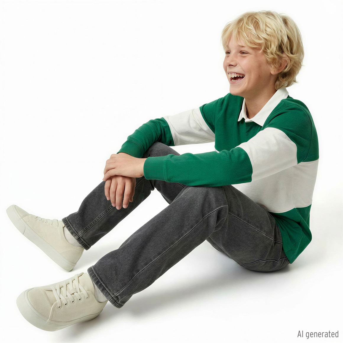 Jungen Straight-Jeans mit verstellbarem Bund