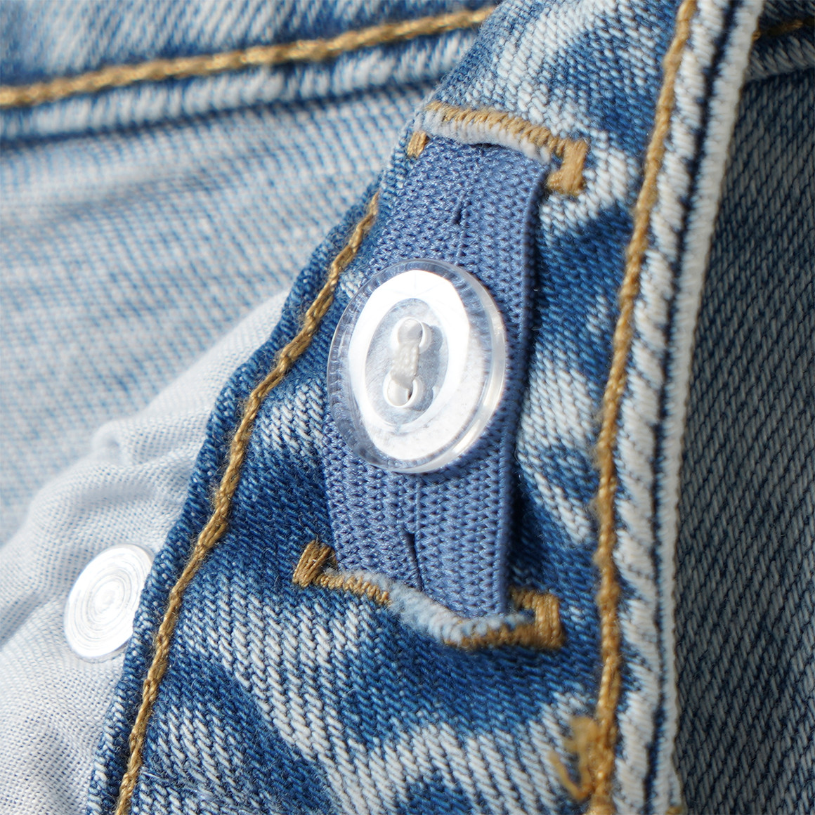 Jungen Straight-Jeans mit verstellbarem Bund
