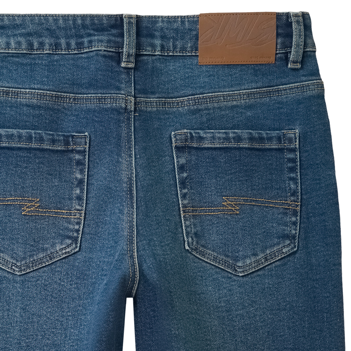 Jungen Straight-Jeans mit verstellbarem Bund
