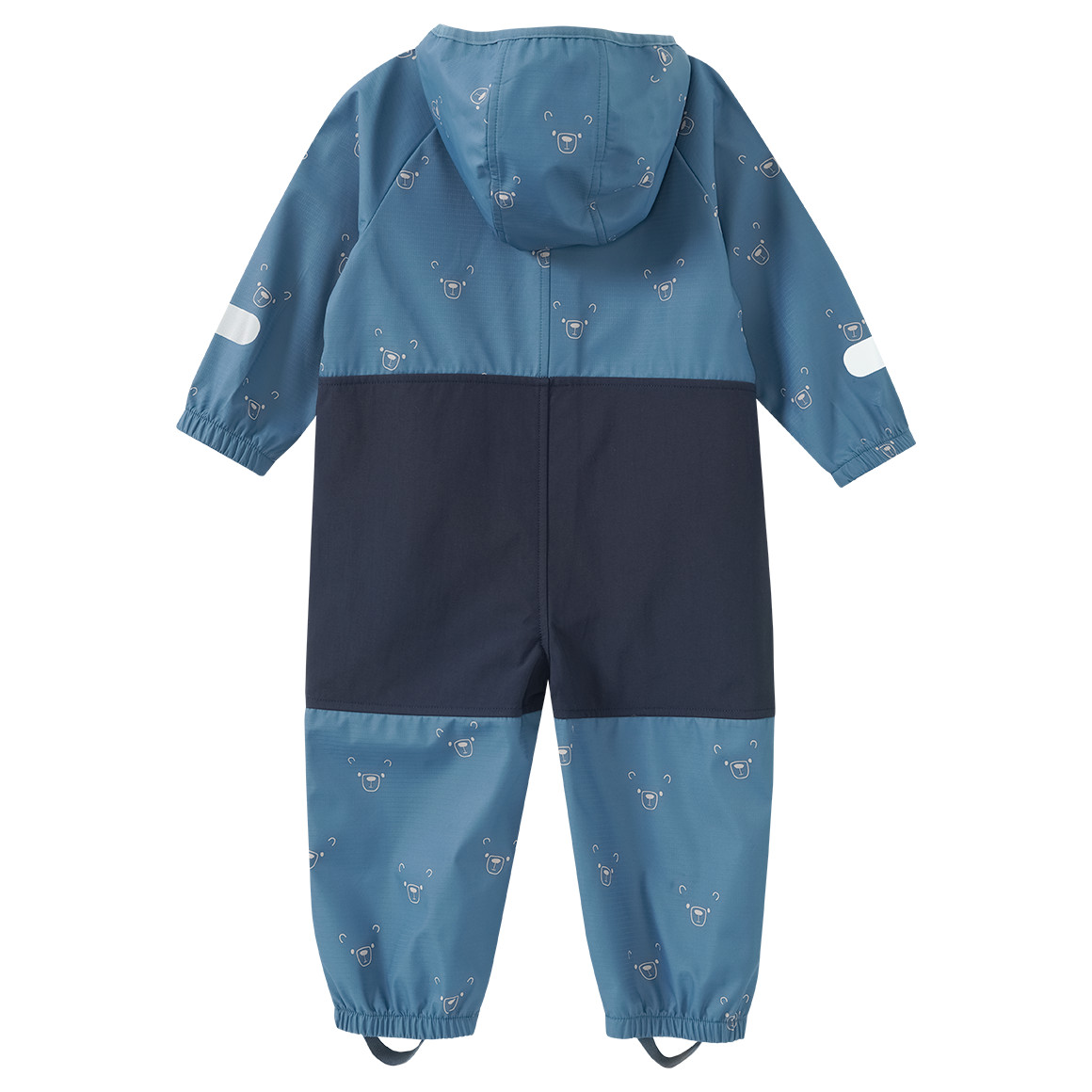 Baby Softshelloverall mit Bär-Allover
