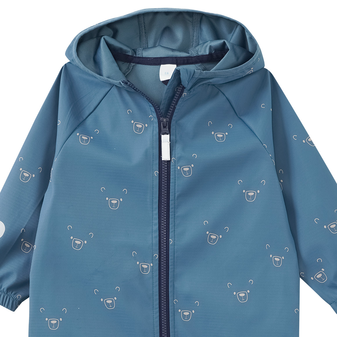 Baby Softshelloverall mit Bär-Allover