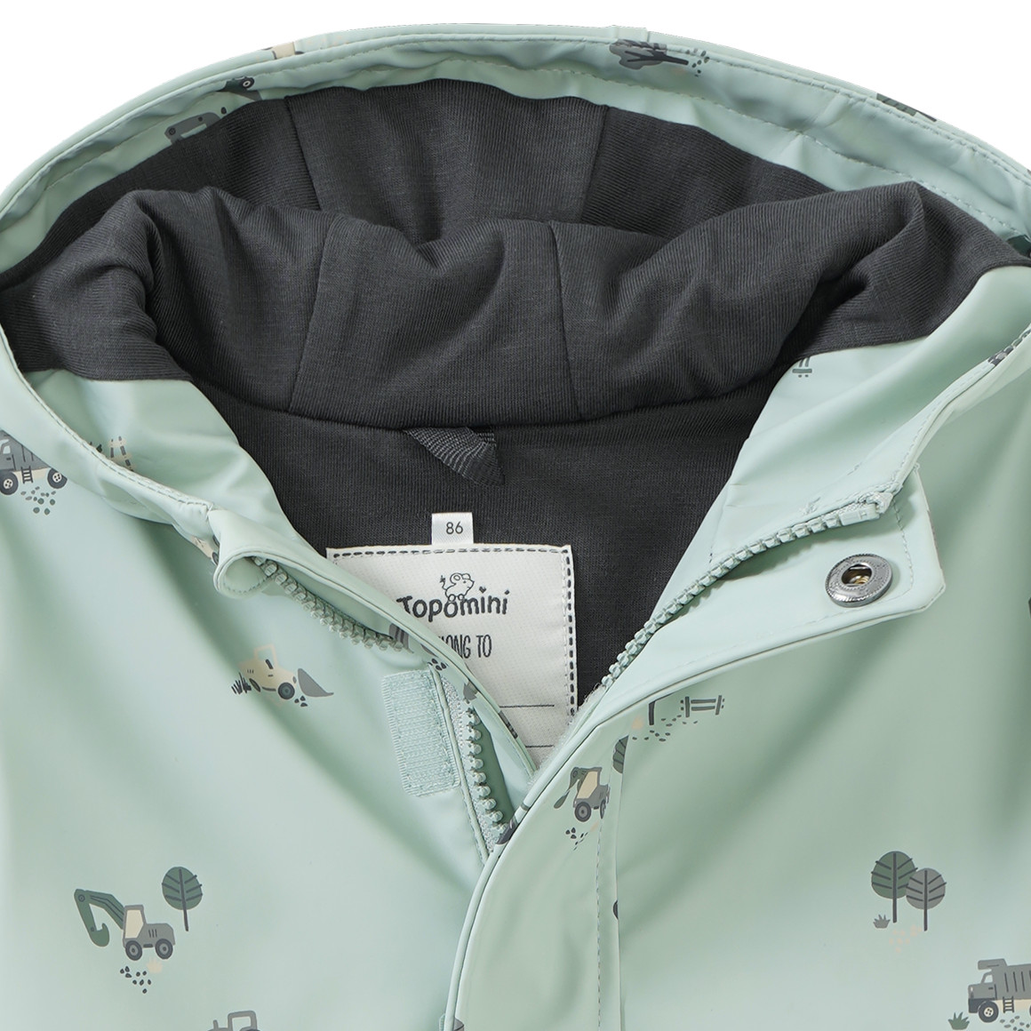 Baby Regenjacke mit Fahrzeug-Allover