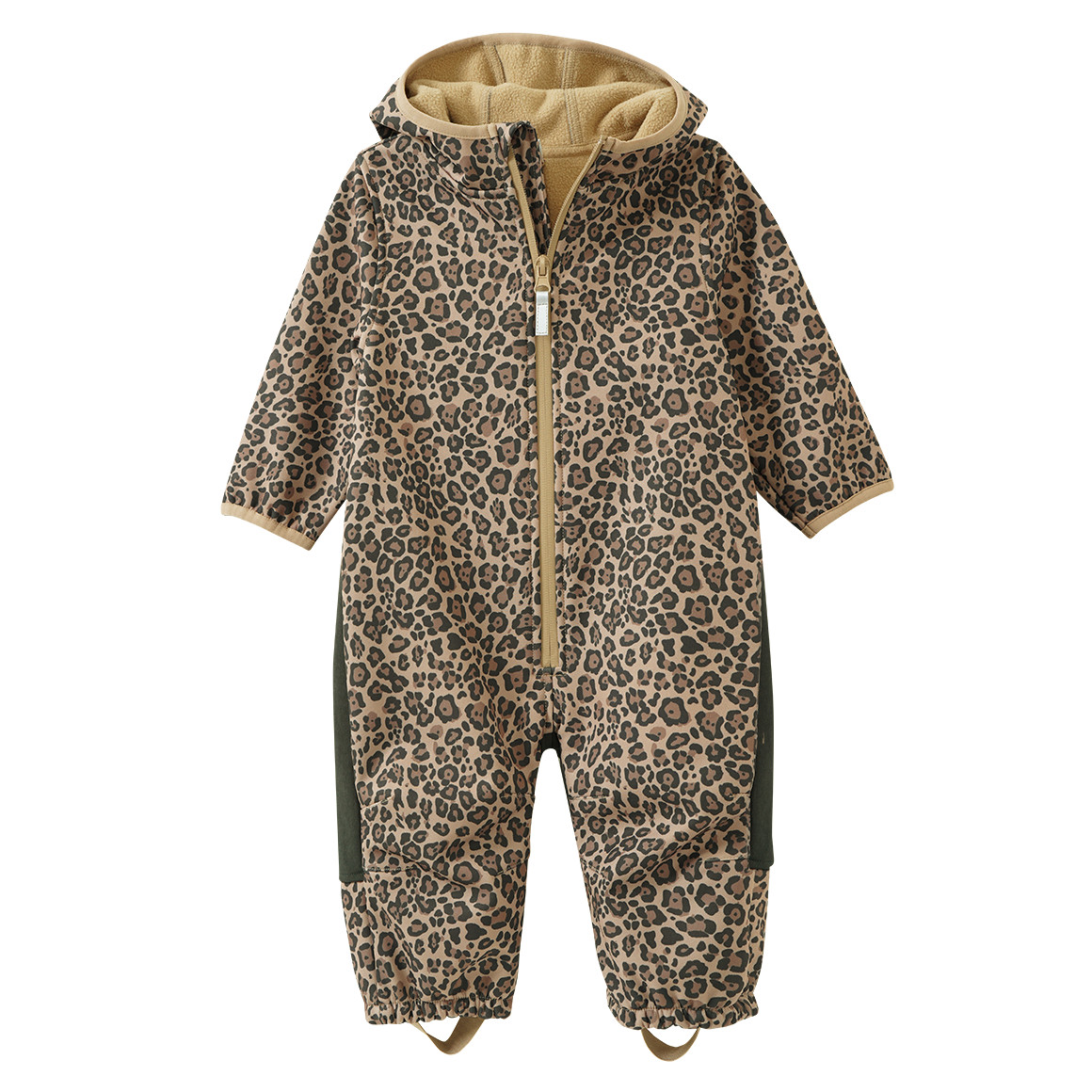 Baby Softshelloverall im Leo-Look