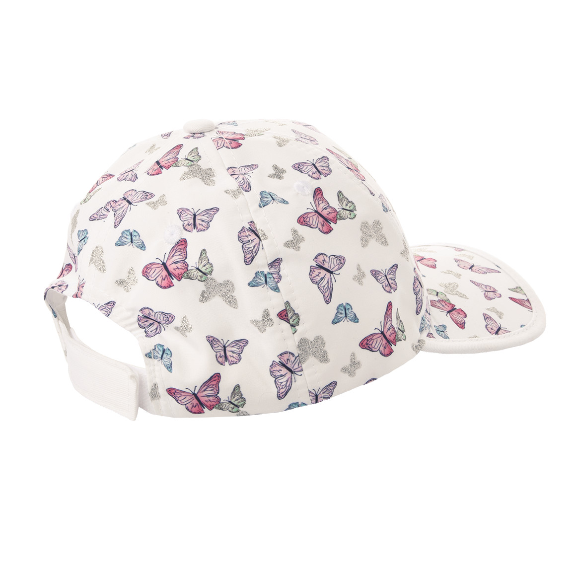 Mädchen Kappe mit Schmetterling-Allover