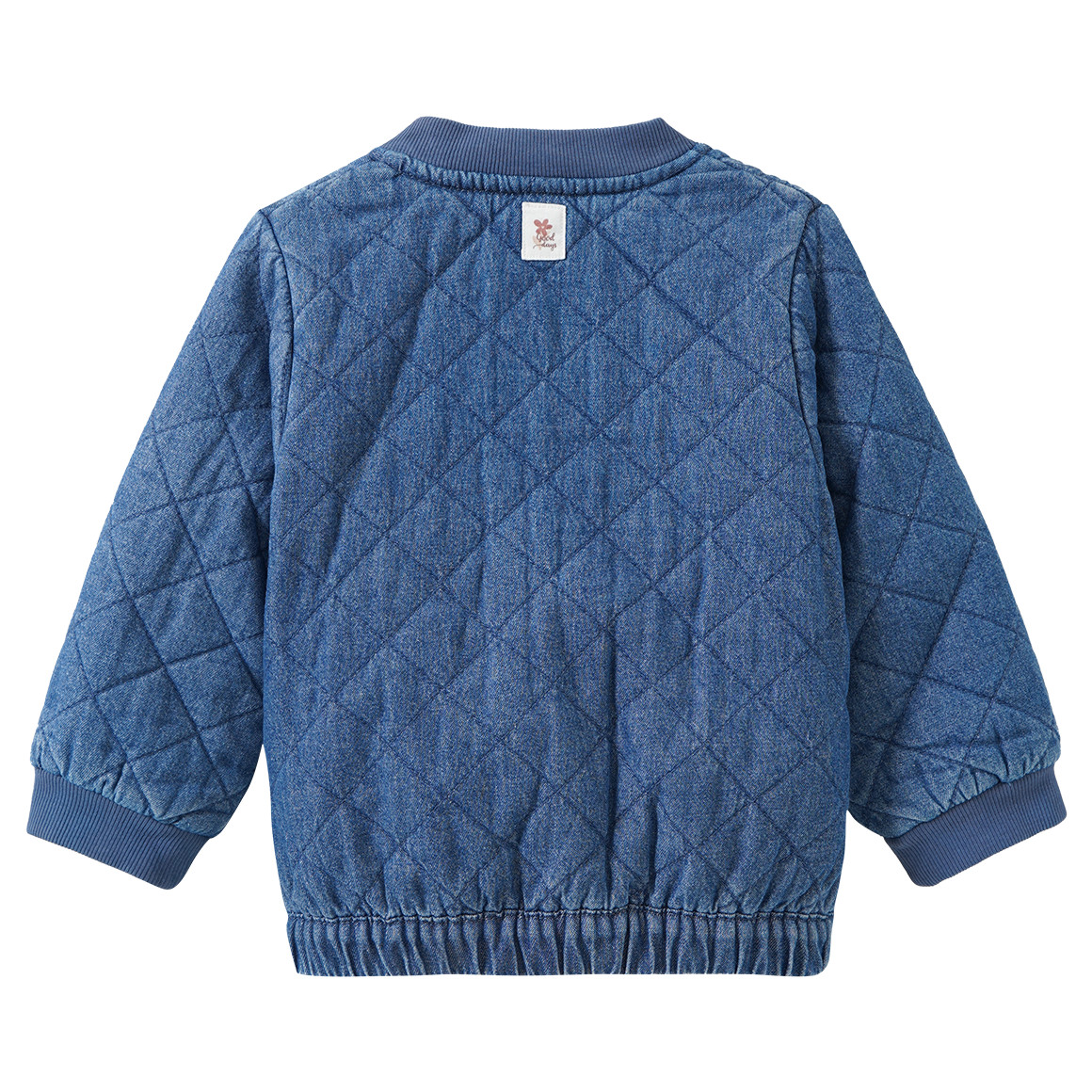 Baby Steppjacke in Denim-Optik
