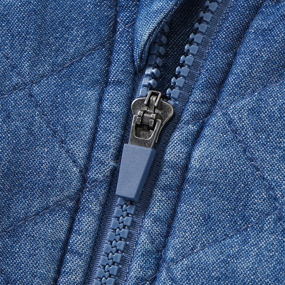 Baby Steppjacke in Denim-Optik