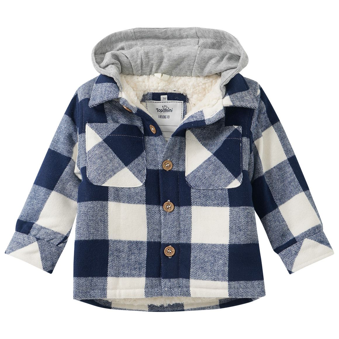 Baby Fleecejacke mit Kapuze