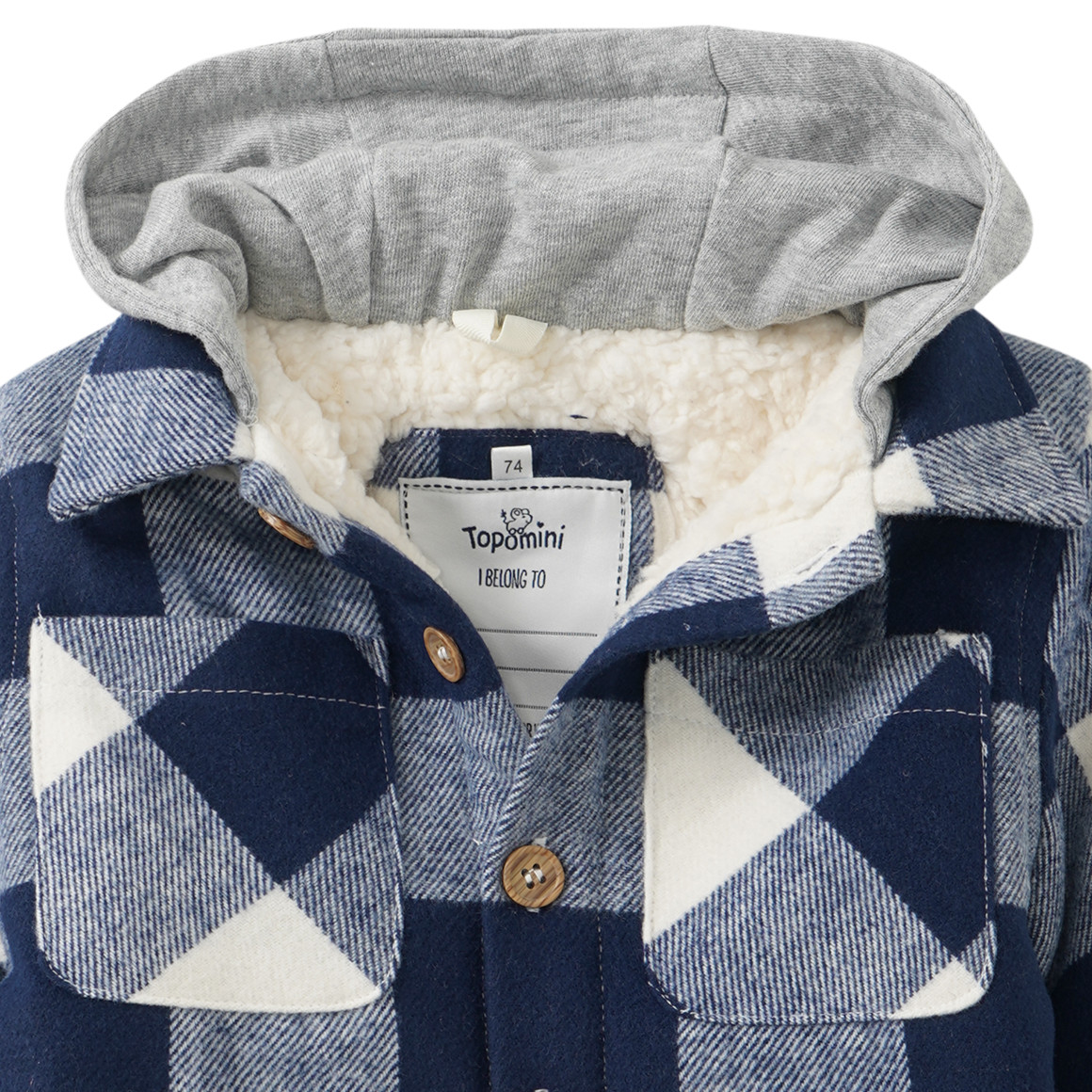 Baby Fleecejacke mit Kapuze