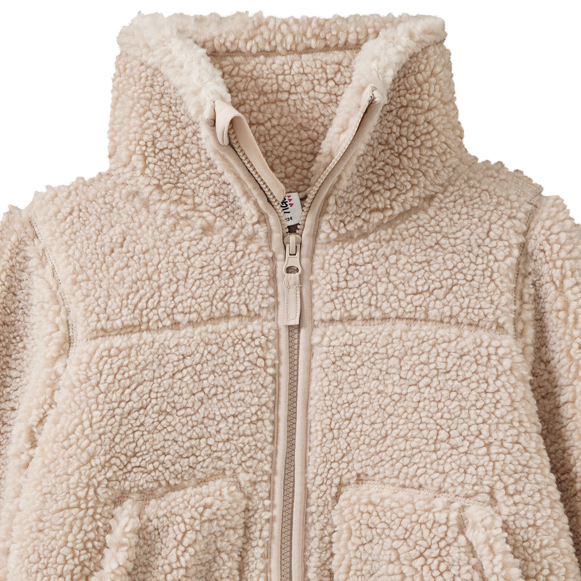 Mädchen Teddyjacke mit Kapuze